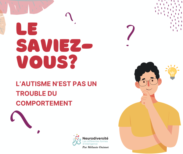 L'autisme n'est pas un trouble du comportement