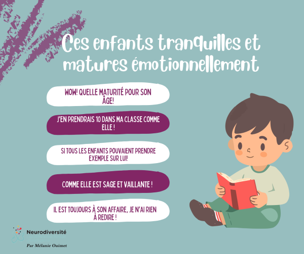 Ces enfants tranquilles et matures émotionnellement